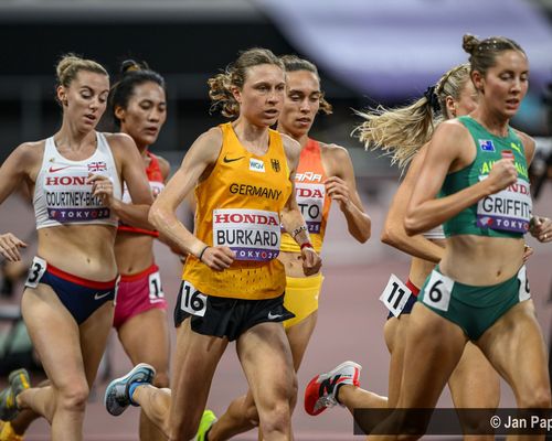 Elena Burkard (LG farbtex Nordschwarzwald) bei der WM in Tokio.