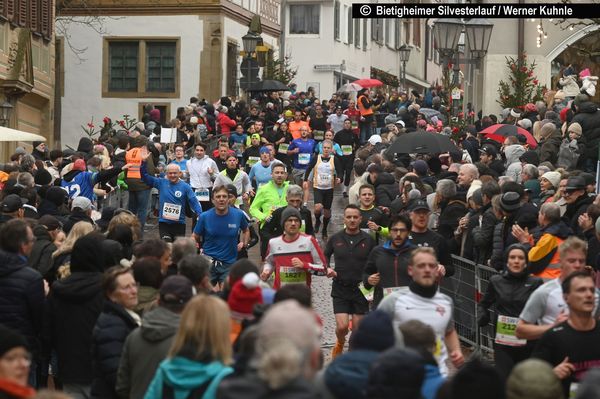 Silvesterlauf-Stimmung in der Bietigheimer Altstadt